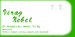 virag nebel business card
